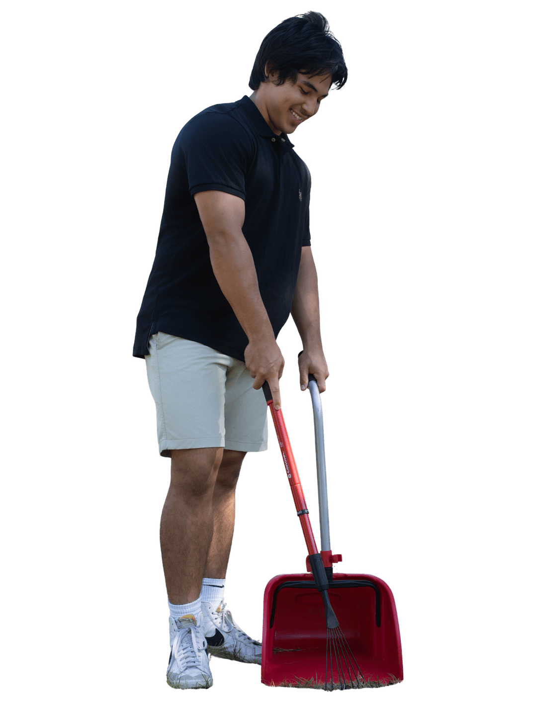 Poo Hero professional scooping service in action